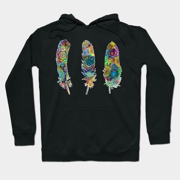 feathers Hoodie by BekimART